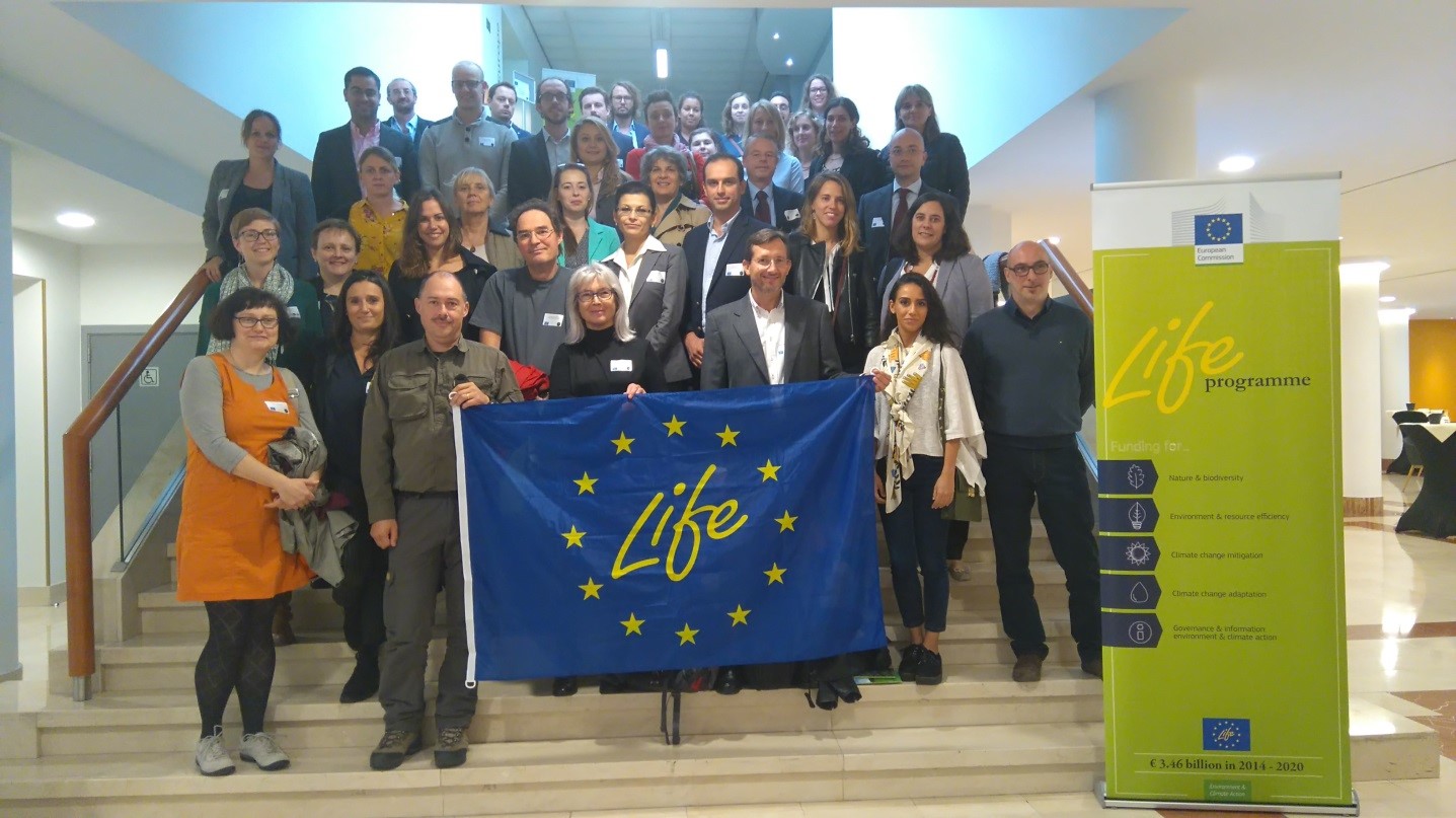 Részvevők a brüsszeli LIFE16 éghajlatváltozási indító találkozón
