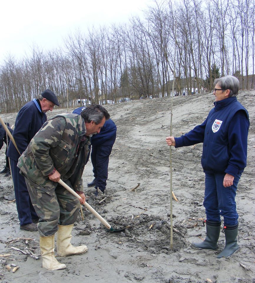 The municipality's Civil Security Force also planted trees