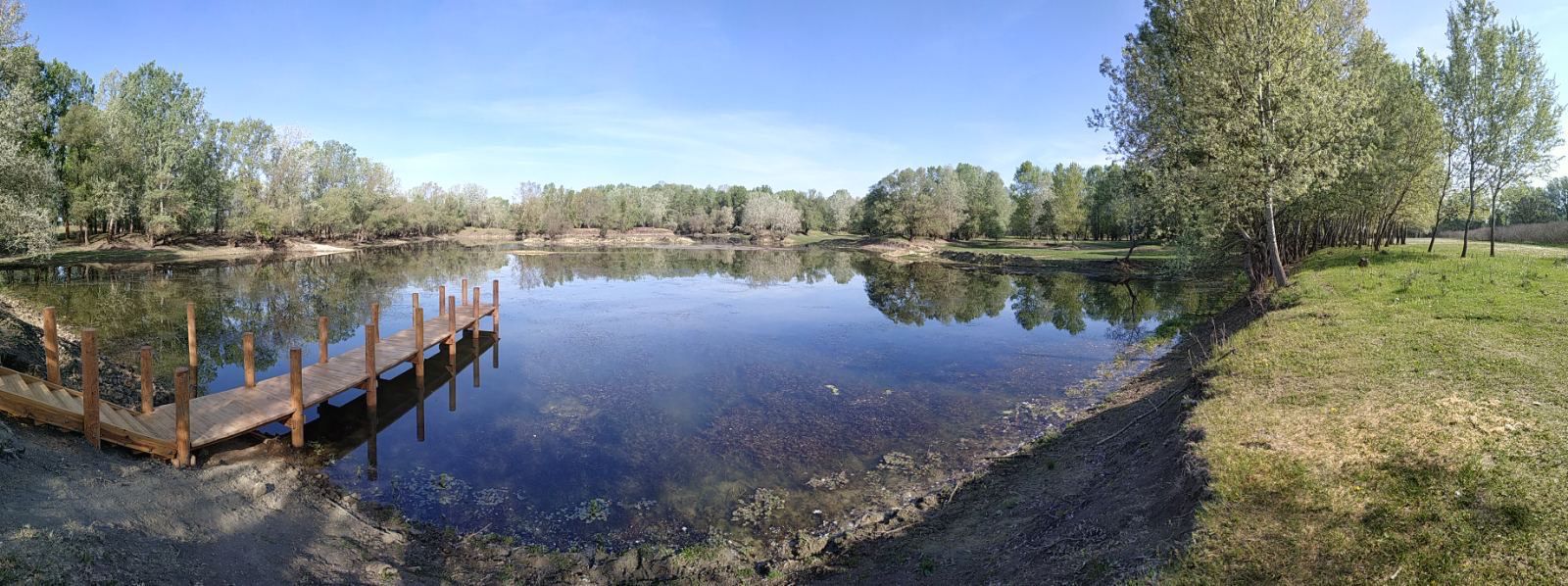 Current view of the lake after construction work (May 2020)